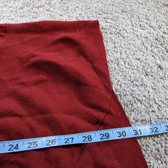 Lafayette 148 New York Diagonal Rib Sweater Red Side XL - Picture 8 of 9